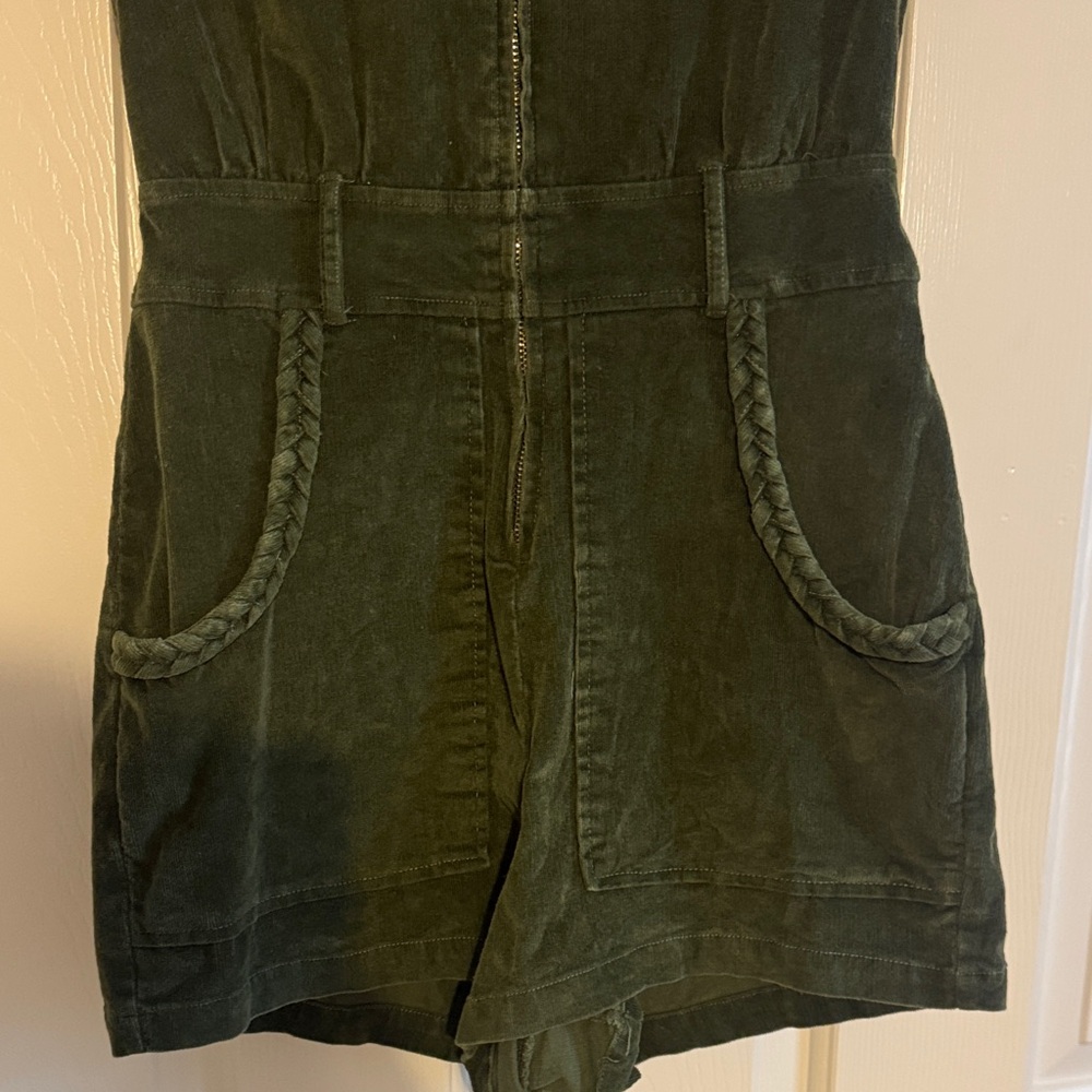 Show Me Your MuMu Olive Green Romper - Picture 4 of 5